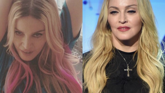 Madonna muda o visual e faz mechas cor-de-rosa para gravação de clipe nos EUA