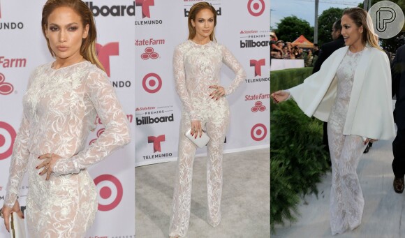 Jennifer Lopez escolheu o macacão da grife Zuhair Murad para obter um look sexy para o Latin Billboard Awards 2015