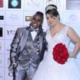 Casamento da cantora Neném com Thais Baptista, nesta segunda-feira, 6 de julho de 2015, em São Paulo