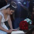 Casamento da cantora Neném com Thais Baptista, nesta segunda-feira, 6 de julho de 2015, em São Paulo