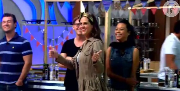 Dan Stulbach e Marco Luque, do 'CQC'', formam equipes do Masterchef para a prova do reality da Band desta terça-feira, 7 de julho de 2015