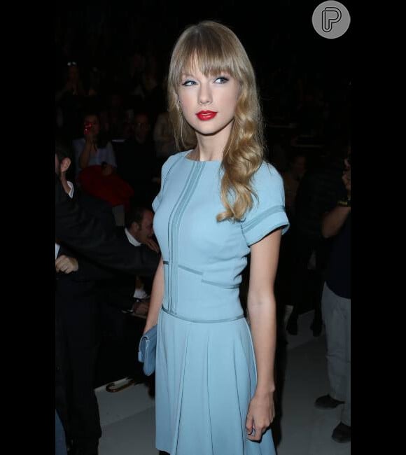 Taylor Swift, no início do mês, na Semana de Moda de Paris