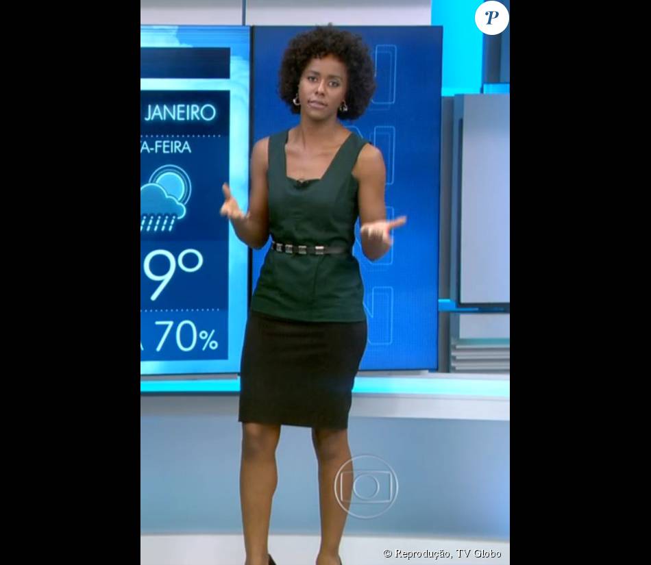 saia verde com blusa preta