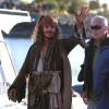 Johnny Depp está rodando as últimas cena da sequência d de 'Piratas do Caribe', na Austrália