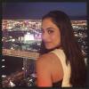 'No topo de Las Vegas! Que cidade incrível! Amando a experiência', escreveu Carol Castro ao postar a foto no Instagram
