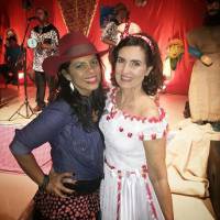Fátima Bernardes usa fantasia de noiva caipira em festa julina. Veja fotos!
