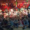 Fátima Bernardes reuniu seus companheiros do programa 'Encontro' em uma animada festa julina na noite de sexta-feira, 18 de julho de 2015. A apresentadora se vestiu de noiva caipira e dançou forró na maior animação