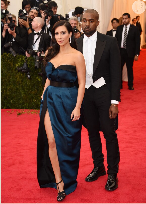 Kim Kardashian é casada há mais de um ano com Kanye West e espera o segundo filho do casal