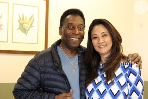 Pelé recebeu alta hospitalar após cirurgia na coluna nesta segunda-feira, dia 20 de julho de 2015. Ele deixou o Hospital Albert Einsten, em São Paulo, acompanhado da mulher, Márcia Aoki