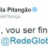 Camila Pitanga usou sua conta de Twitter para brincar com os diretores da TV Globo