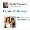 Camila Pitanga respondeu com bom humor quando foi questionada em relação ao novo visual de sua personagem na novela 'Babilônia'