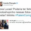 Camila Pitanga comentou de maneira bem-humorada as suas fotos no metrô