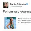 Camila Pitanga responde os elogios de seus seguidores sem perder o bom humor
