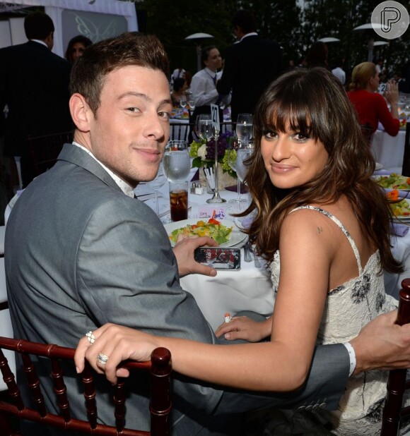 Cory Monteith era namorado de Lea Michele, seu par romântico em 'Glee'