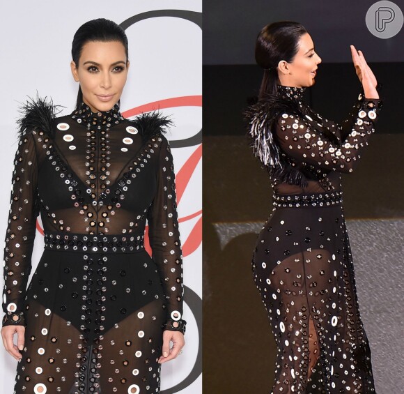 Kim Kardashian usando mais transparência