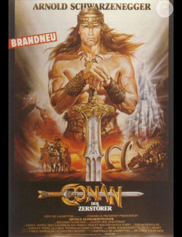 Ele também interpretou o guerreiro Conan, no 'Conan, o Bárbaro', de 1981