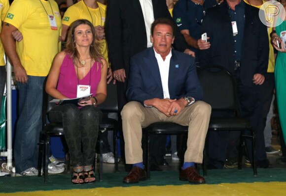 Em abril, o aniversariante aterrissou no Brasil para participar e promover a feira esportiva Arnold Classic, que aconteceu no Rio. Além de tirar fotos com os fãs, o ex-fisiculturistas olhou de perto e incentivou os atletas
