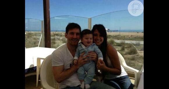 Messi e Antonella são pais de Thiago, de nove meses
