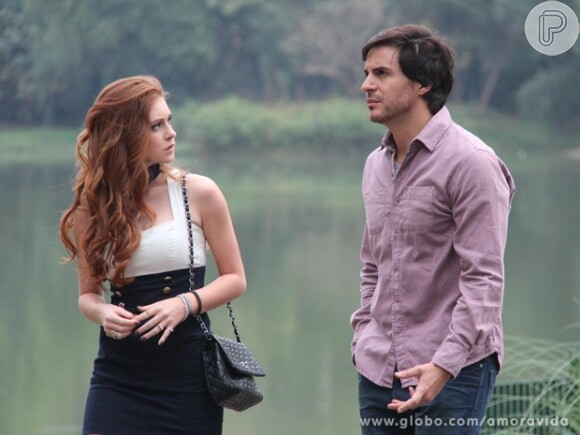 Maria Ruy Barbosa e Ricardo Tozzi são Nicole e Thales em 'Amor à Vida'.
