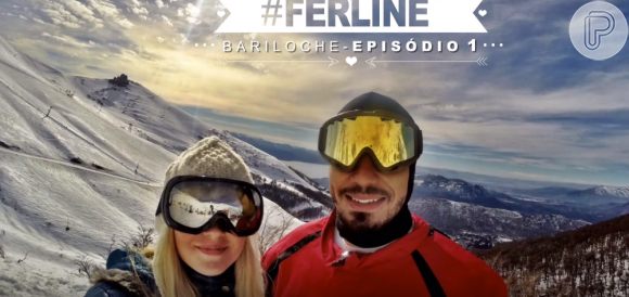 Aline Gotschalg e Fernando Medeiros lançaram neste domingo (1), o canal 'Ferline', no Youtube