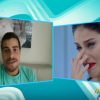 Paloma Bernardi não segurou a emoção ao ouvir a declaração de Thiago Martins, ao vivo, durante o programa de Xuxa