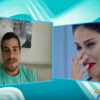 Paloma Bernardi chora ao ouvir declaração de Thiago Martins na TV: 'Grande fã'
