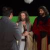 O diretor Alexandre Avancini instruindo os atores Petronio Gontijo e Guilherme Winter, Arão e Moisés, na trama bíblica