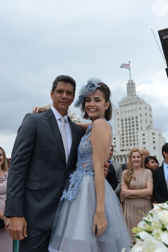 Guto (Márcio Garcia) e Patrícia (Maria Casadevall) se casaram no início de 'Amor à Vida', mas a advogada foi traída em plena lua de mel e pediu o divórcio, que ainda não saiu