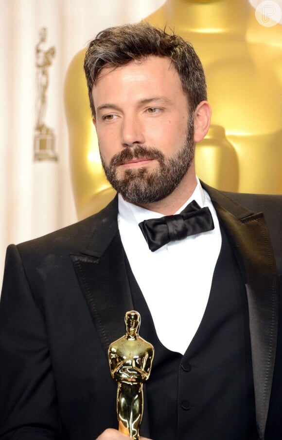 Com o filme 'Argo', no qual Ben Affleck atuou e produziu, o ator recebeu a estatueta dourada por Melhor Filme e Melhor Montagem