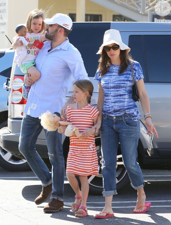 Ben Affleck e Jennifer Garner são pais de Violet, de 7 anos, Seraphina, de 4, e Samuel, de 1