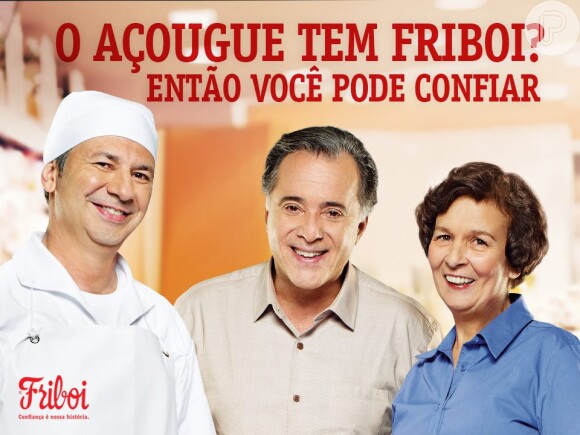 Tony Ramos não pode fazer outra campanha publicitária durante seu contrato com o frigorífico Friboi, segundo o jornal 'O Globo'
