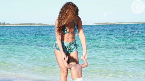 Beyoncé sempre tira um tempo para se dedicar à filha, Blue Ivy, de 1 ano e 8 meses