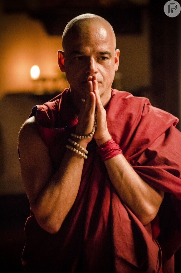 Ângelo Antônio será o monge Tempa, discípulo de Ananda (Nelson Xavier), em 'Joia Rara'