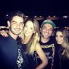 Ticiane Pinheiro compartilhou uma foto em que aparece na área VIP do show de Beyoncé ao lado de Alexandre Pato e Sophia Mattar