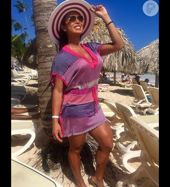 Gracyanne Barbosa está aproveitando as férias em Punta Cana, na República Dominicana