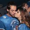 Giovanna Lancellotti e Gian Luca Ewbank trocaram beijos no carnaval