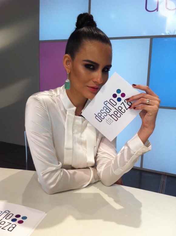 Fernanda Tavares apresentou a primeira temporada do programa 'Desafio da Beleza' em 2012, no canal GNT