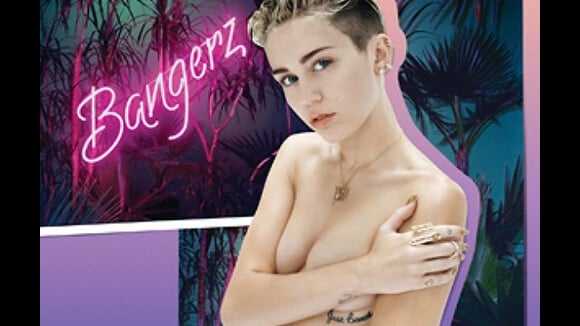 Miley Cyrus aparece de topless em capa alternativa de seu novo CD, 'Bangerz'