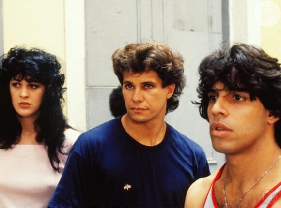 Claudia Raia, Alexandre Frota e Edson Celulari atuaram juntos na novela 'Sassaricando' (1987)