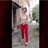 Luana Piovani caminha no vídeo postado no site do 'Domingão do Faustão' sem a ajuda de muletas