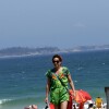 Um hobby de Totia é ir à praia, onde costuma ser flagrada em dias de sol no Rio de Janeiro