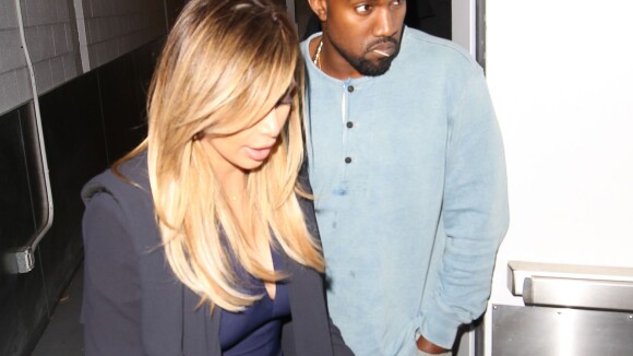 Kim Kardashian e Kanye West saem para jantar com a filha, North West
