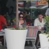 Danielle Winits almoça com o namorado Amaury Nunes, nesta quinta-feira (15/11/2012), em um restaurante na Barra (Foto: Dilson Silva)