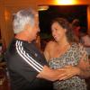 Daniela Mercury ainda encontrou com o jornalista Francisco José, que está de férias com a mulher, Beatriz Castro
