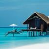 Um dos chalés do Hotel de luxo nas Ilhas Maldivas