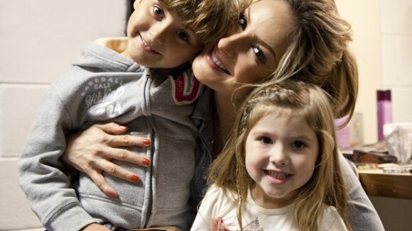 Claudia Leitte e Daniel levam os filhos para bastidores do 'The Voice'