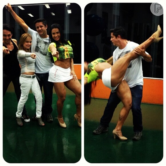Gracyanne Barbosa nos ensaios do quadro 'Se Joga na Dança', do 'Melhor do Brasil'