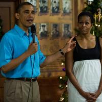Barack e Michelle Obama passam Natal no Havaí e jantam em base militar