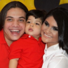 Wesley Safadão e a ex-mulher, Mileide Mihaile, com o filho, Yhudy, que está com 5 anos