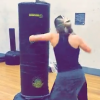 Ex-BBB Aline Gotschalg fez aula de boxe na noite de segunda-feira, 4 de julho de 2016